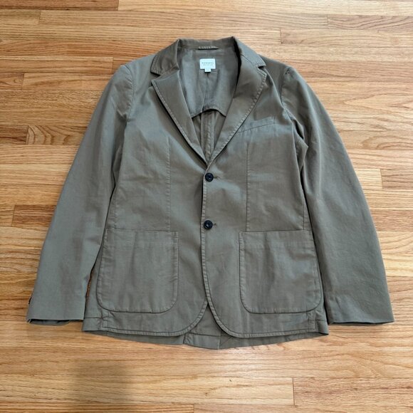 Sunspel Cotton Blend Unstructured Blazer